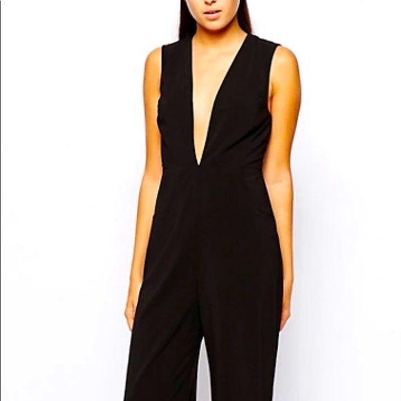 plunge neck jumpsuits